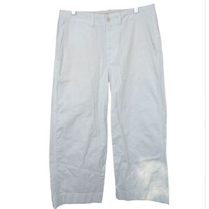 Polo Ralph Lauren White Wide-Leg Ankle Pants Size 6